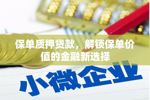 施甸保单质押贷款，解锁保单价值的金融新选择