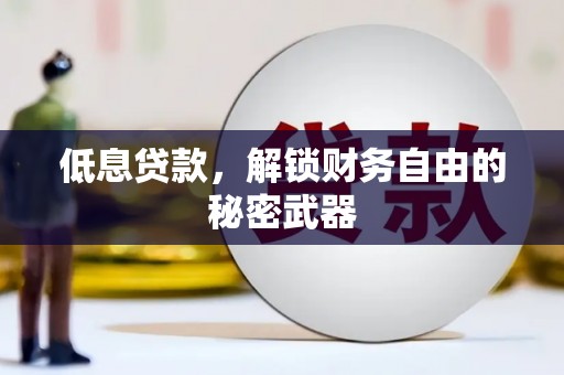 扎赉特旗低息贷款，解锁财务自由的秘密武器