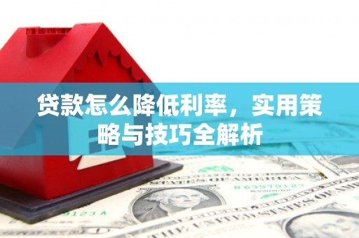 海盐贷款怎么降低利率，实用策略与技巧全解析