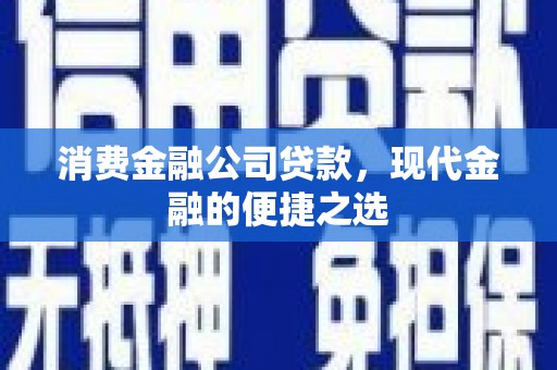 新北消费金融公司贷款，现代金融的便捷之选