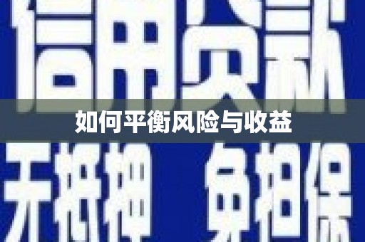 平南如何平衡风险与收益