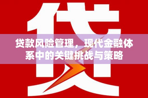 平度贷款风险管理，现代金融体系中的关键挑战与策略