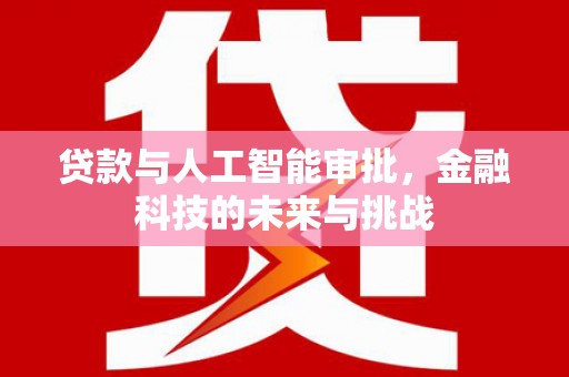 揭阳贷款与人工智能审批，金融科技的未来与挑战