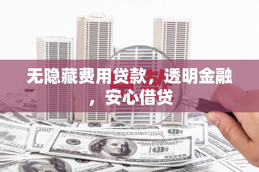 故城无隐藏费用贷款，透明金融，安心借贷