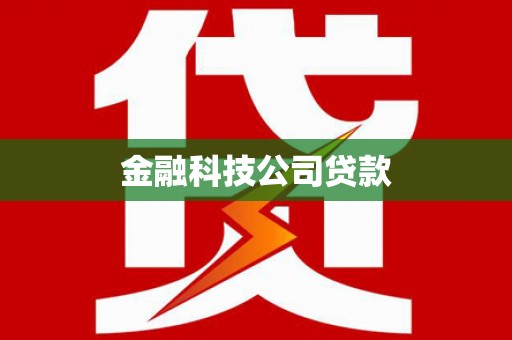 顺城金融科技公司贷款