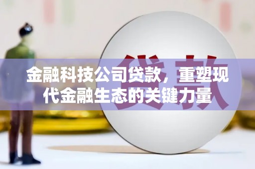 临猗金融科技公司贷款，重塑现代金融生态的关键力量